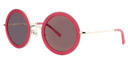 Suzanne Round Red Sunglasses4