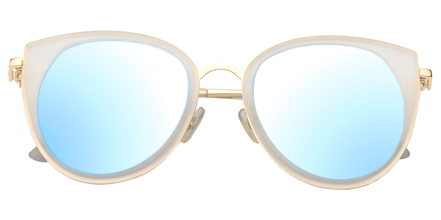 Cat-eye White Sunglasses | Zeelool Sunglasses1