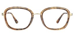 Arya Square Light Tortoise Glasses 0