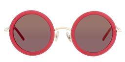 Suzanne Round Red Sunglasses0