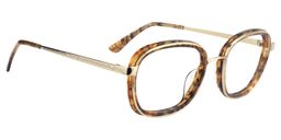 Arya Square Light Tortoise Glasses 3