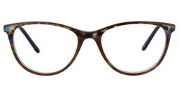 Alder Oval Brown Glasses0