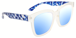 Simona Rectangle White Sunglasses2