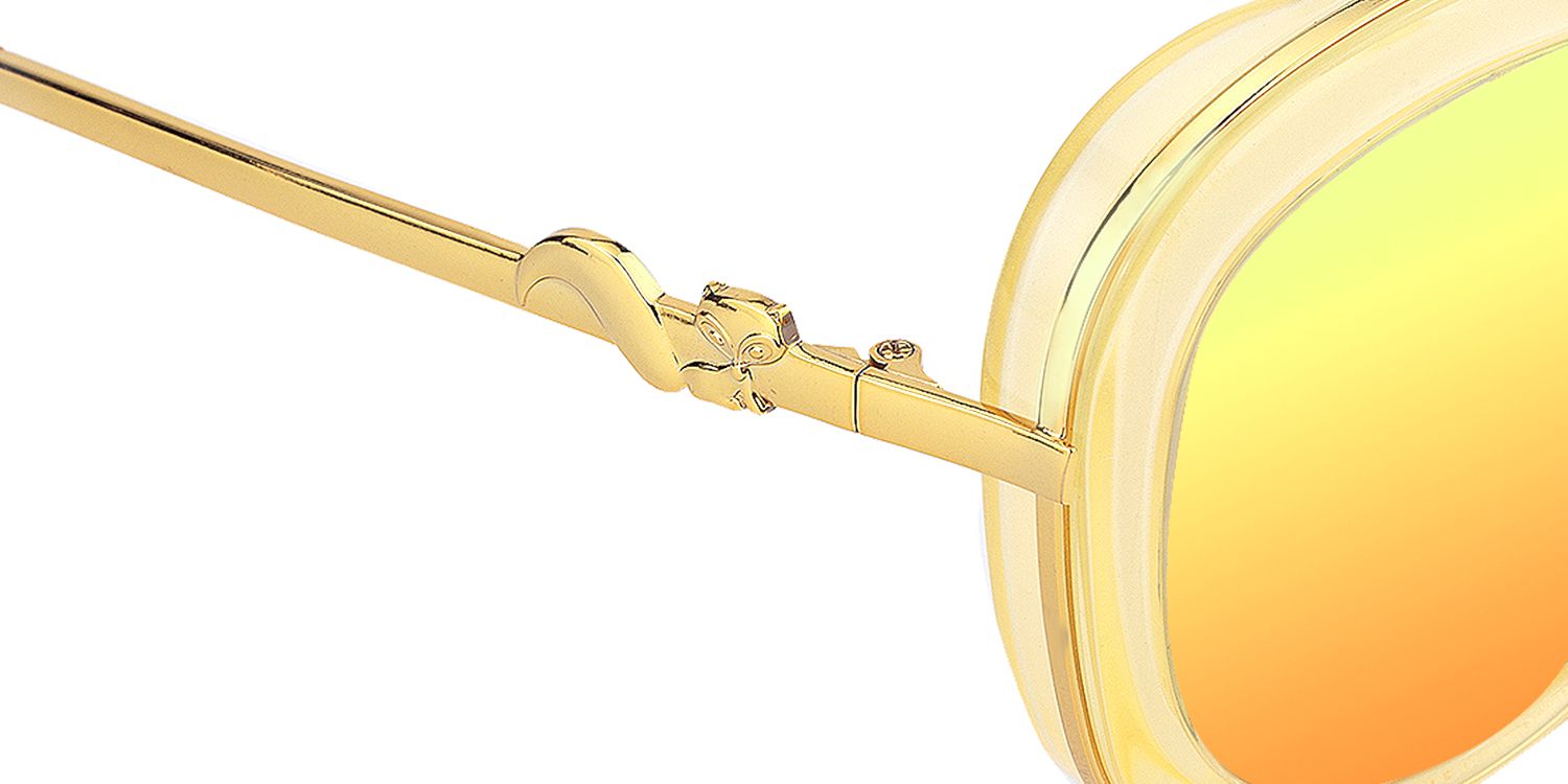 Pattern Round Green Sunglasses | Zeelool Sunglasses4