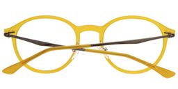 Dolores Round Gold Glasses5