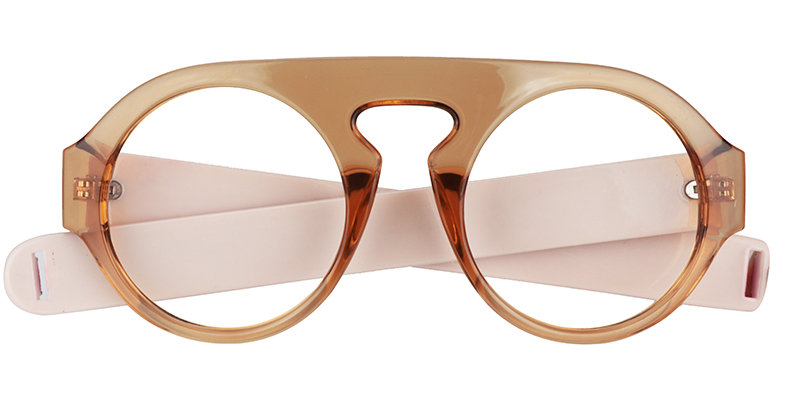 Round Beige Glasses | Zeelool Glasses1