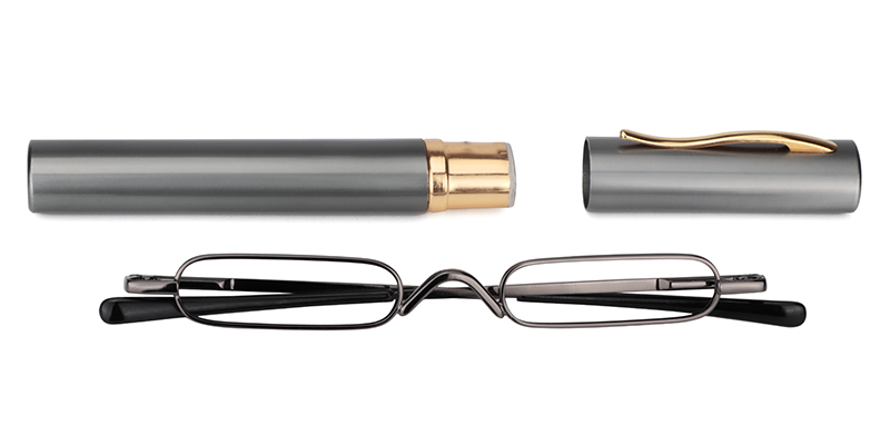 Oval Dark Gray Reading Glasses | Zeelool Reading Glasses1