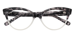 Ingrid Cateye White Glasses1