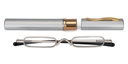 Karol Oval Silver Reading Glasses1