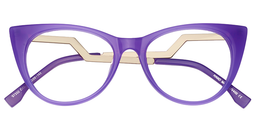 Susanna Cat Eye Purple Glasses1