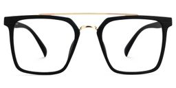 Shumac Square Black Glasses0