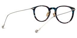 Maruchy Round Blue-Floral Glasses3