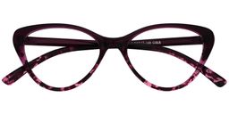  Mania Cat Eye Purple Tortoise Glasses1