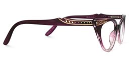 Saunders Cateye Purple Glasses2