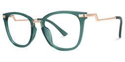 Toradger Cateye Green Glasses1