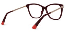 Brinelly Cateye Dark-Red Glasses3