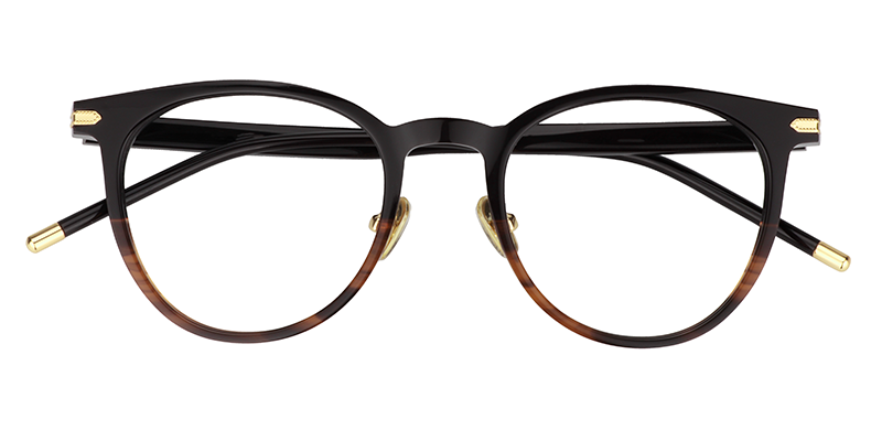 Round Brown Glasses | Zeelool Optical Online1