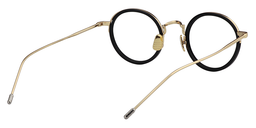Calvert Round Black-Gold Glasses5