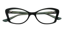 Brianna Cat Eye Green Glasses1