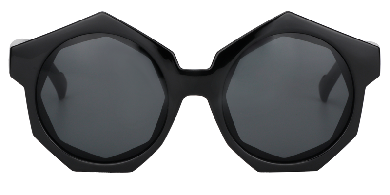 Geometric Black Sunglasses | Zeelool Sunglass Frames0