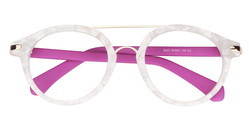  Aviator White Glasses1