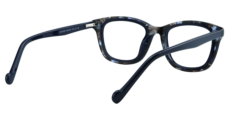 Rectangle Dark Blue Glasses5
