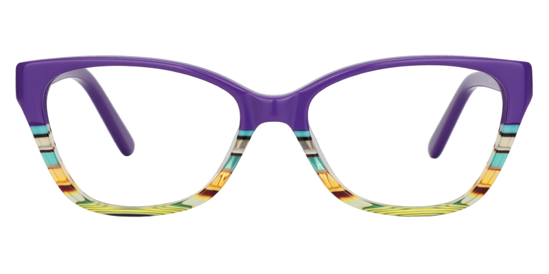 Rectangle Purple Glasses0