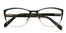  Thurza Cat Eye Green Glasses 1
