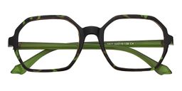 Mirabelle Geometric Green Floral Glasses1