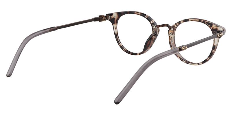 Round Dark Tortoise Glasses | Zeelool Eyeglasses5