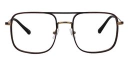 Jelly Aviator Brown Titanium Glasses0