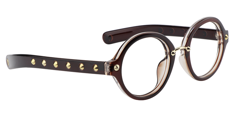 Round Burnt Umber Glasses | Zeelool Optical Online3