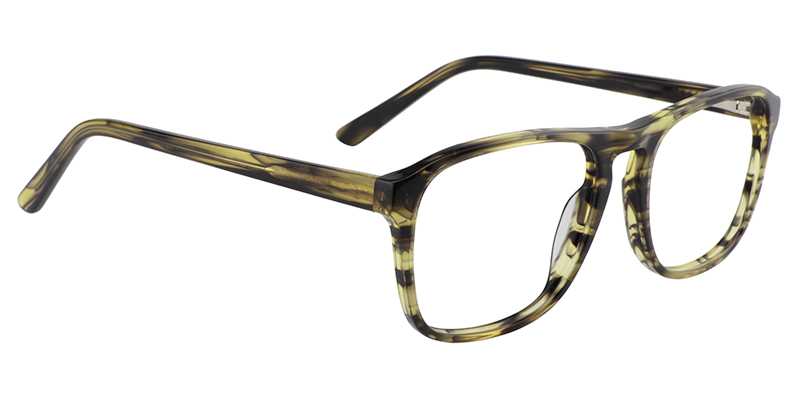 Rectangle Green-Tortoise Glasses | Zeelool Eyeglasses3