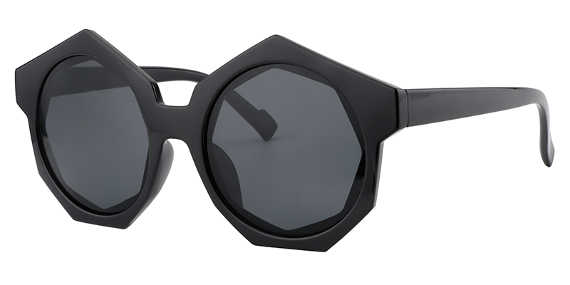 Geometric Black Sunglasses | Zeelool Sunglass Frames2