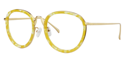 Flavia Round Yellow Glasses2