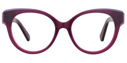 Reba Round Purple Glasses0