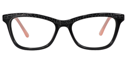 Susy Rectangle Black Glasses0