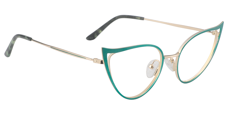 Green Cateye Glasses | Zeelool Eyeglass Frames4