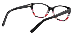 Esther Rectangle Black Glasses5
