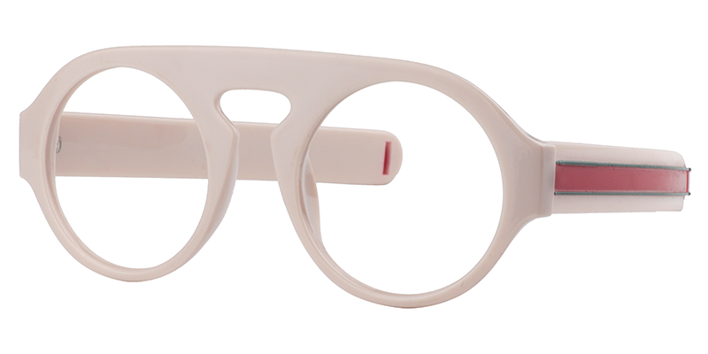 Round Creamy Glasses | Zeelool Glasses2