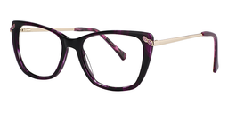 Geraldine Cat Eye Purple Glasses2