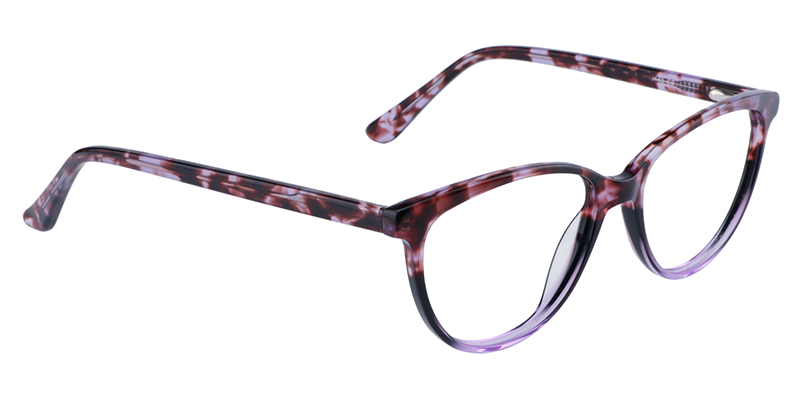 Oval Purple Glasses | Zeelool Eyewear3