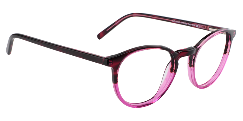 Round Bright Pink Glasses | Zeelool Eyeglasses Online3