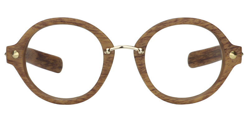 Round Wood Glasses | Zeelool Optical Online0