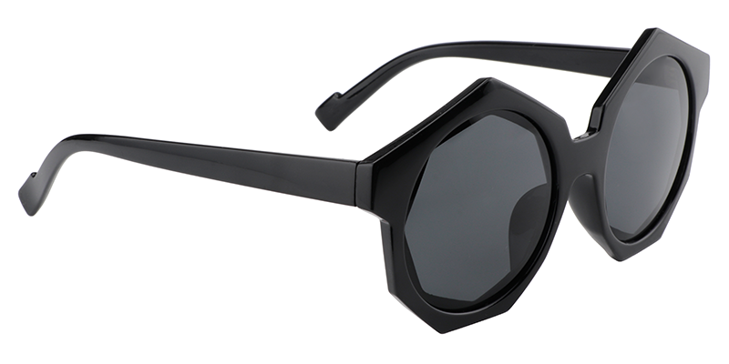 Geometric Black Sunglasses | Zeelool Sunglass Frames3