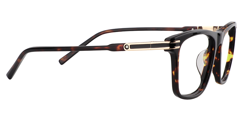 Rectangle Tortoise Glasses | Zeelool Eyeglass Frames Online4