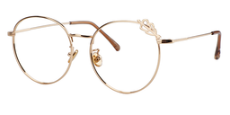 Hannah Round Gold Glasses3