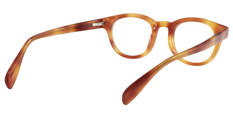 Oval Orange Glasses | Zeelool Eyeglasses5