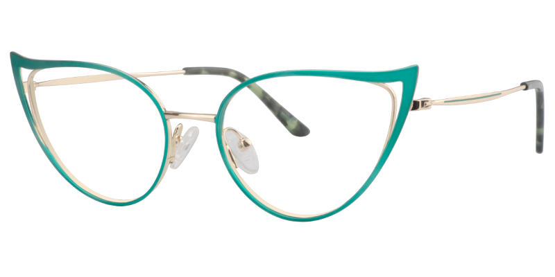 Green Cateye Glasses | Zeelool Eyeglass Frames6