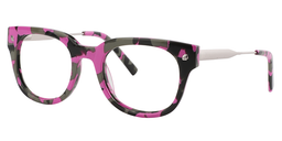 Anita Round Bright Pink Glasses2